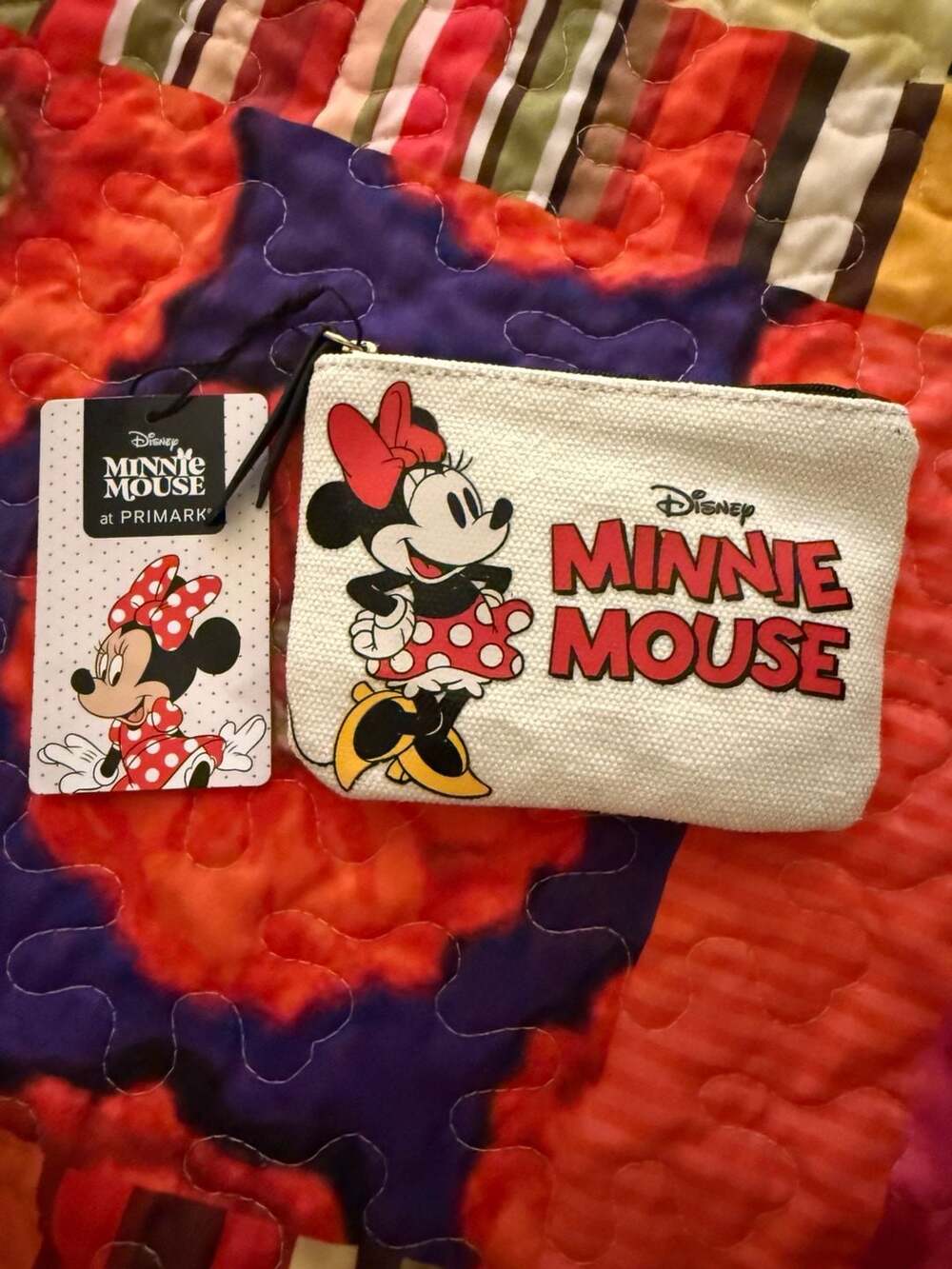 Disney Minnie Mouse at Primark Canvas Zip Coin Purse Pouch